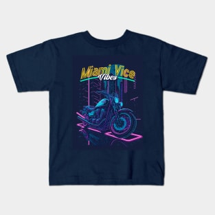 Racing the neon Kids T-Shirt